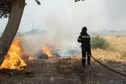 VATRENA STIHIJA SE RAZBUKTAVA Grčki vatrogasci u borbi protiv novih požara