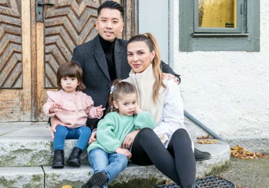 Harisa Murtić sa porodicom