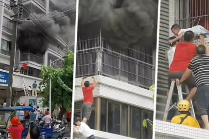 Plamen zamalo progutao dječaka: Građani heroji spasli dijete zarobljeno u požaru (VIDEO)