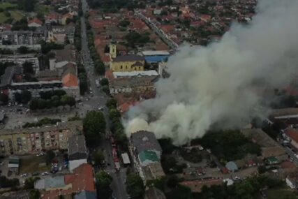 Veliki Požar: Dim kulja iz zgrade, jedna osoba povređena (VIDEO)