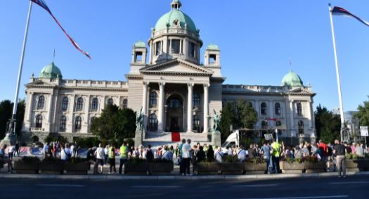 Protest opozicije u Srbiji