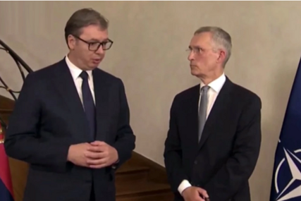 SASTANAK VUČIĆA I  STOLTENBERGA Predsjednik Srbije zabrinut zbog situacije na sjeveru Kosova (VIDEO)