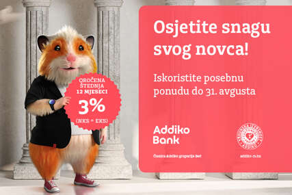 Osjetite snagu svog novca u Addiko banci Banjaluka - kamatna stopa 3% na oročenje godinu dana