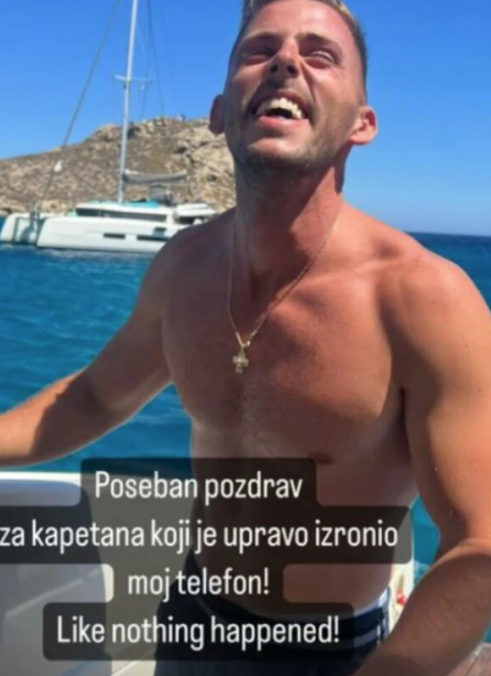 Dragana Kosjerina podijelila fotografiju kapetana koji je izronio telefon koji joj je upao u vodu