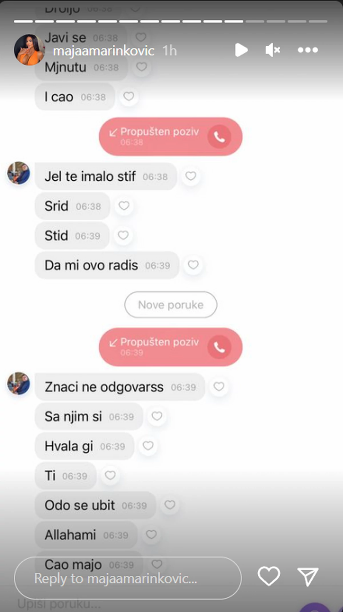 Prepiska između Maje Mariković i Bilala Brajlovića