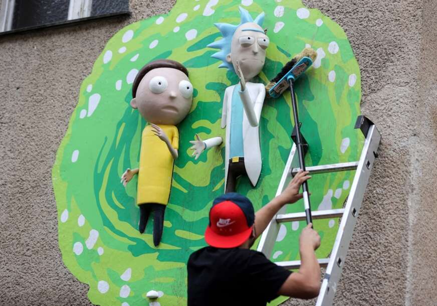 Rik i Morti mural
