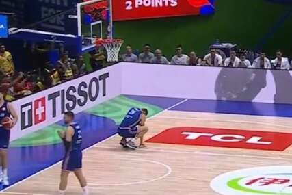 Nije izgledalo tako ozbiljno: Ovo je trenutak kada je Srbija ostala bez Simanića na Mundobasketu (VIDEO)