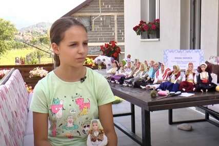 "Bosanske barbike" Djevojčica iz BiH dizajnira i šije narodnu nošnju za lutke (VIDEO, FOTO)