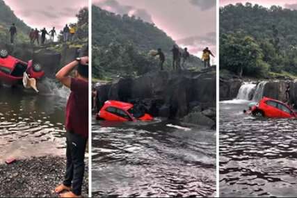 Ovo su heroji bez plašta: Otac i kćerka vozilom upali u rijeku, prisutni skočili u vodu (VIDEO)