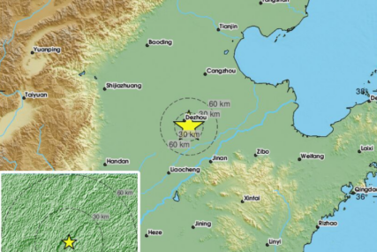 Zemljotres na sjeveroistoku Kine: Zabilježen potres od 5,5 stepeni Rihtera na dubini od 10 km (FOTO)