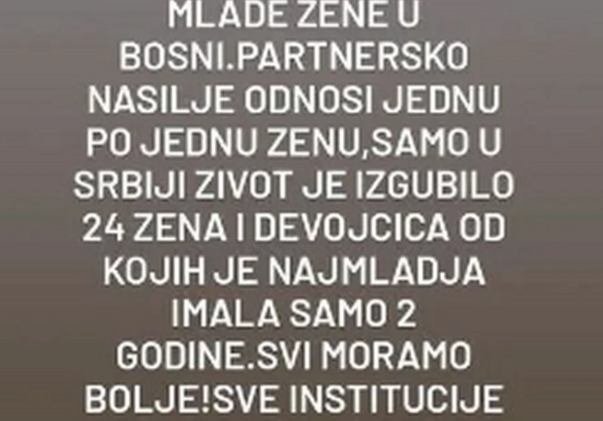 FOTO: INSTAGRAM / BEKVALCEVA / SCREENSHOT