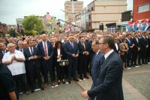 Vučić i Dodik na obilježavanju godišnjice Oluje u Prijedoru