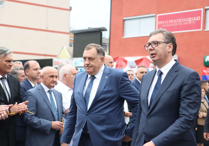 Vučić i Dodik na obilježavanju godišnjice Oluje u Prijedoru