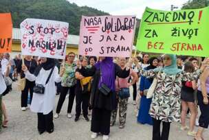 Protestna podrška u Jablanici za Enisu Klepo