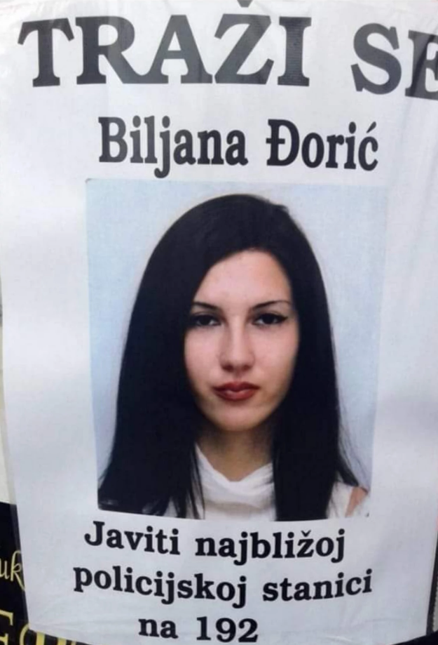 Biljana Đorić, nestala