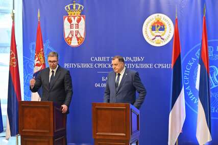"Sankcije neprimjerene i nezaslužene" Vučić nakon sjednice Savjeta za saradnju Srpske i Srbije