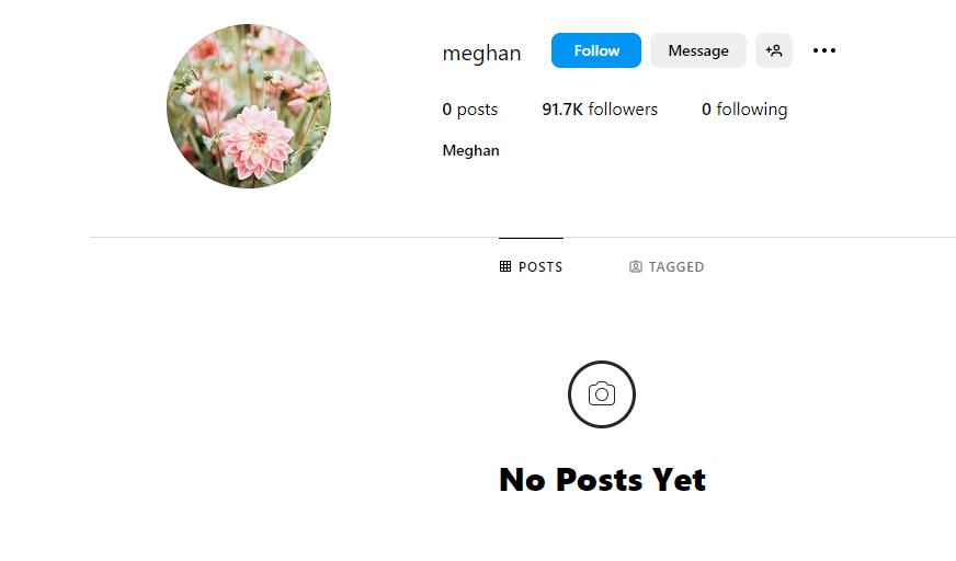 Megan Markl otvorila novi profil na Instagramu