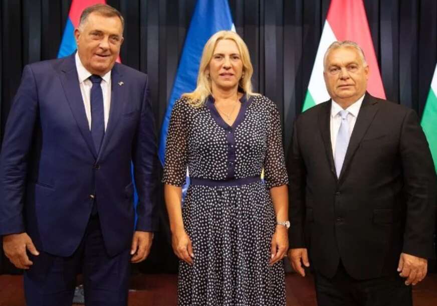 Milorad Dodik, Željka Cvijanović i Viktor Orban
