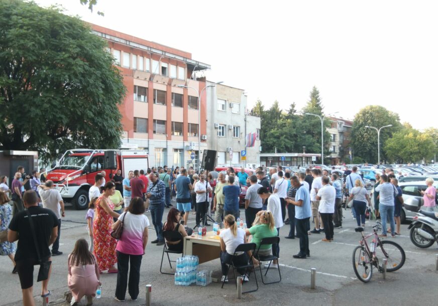 Protest na Staroj autobuskoj stanici u Banjaluci