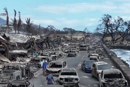KAO U HOROR FILMU Jezive scene sa Havaja nakon stravičnog požara, puna ulica izgorjelih automobila (VIDEO)