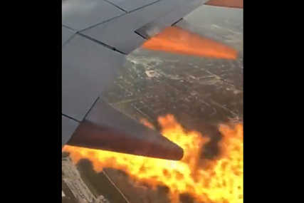 Motor aviona planuo u vazduhu: Putnici snimili zastrašujući trenutak (VIDEO)