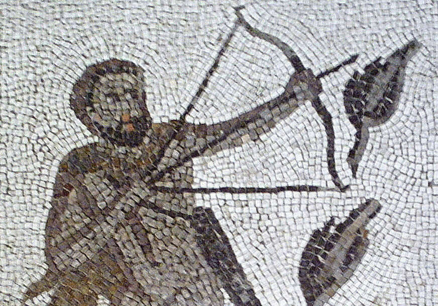 mozaik Heraklo ubija stimfalske ptice