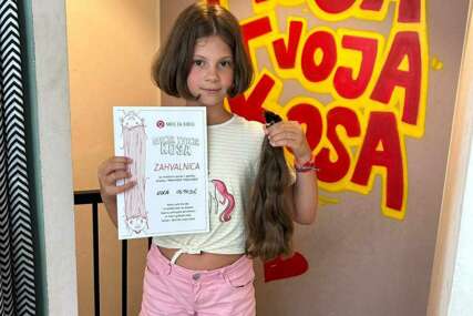 HUMANOST NA DJELU Nika Ostojić iz Lopara darovala kosu za djecu oboljelu od raka