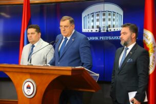 MILORAD DODIK STAŠA KOŠARAC NENAD STEVANDIĆ