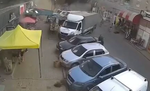 Napad na gradsku ulicu u Donjecku