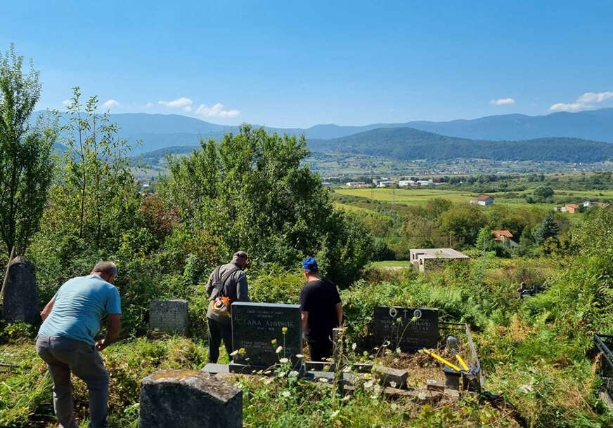 čišćenje lokalnog groblja u Pritoci kod Bihaća