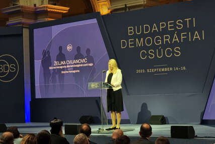 "Snažna porodica je temelj uspješnog društva" Cvijanovićeva se obratila na Demografskom samitu u Budimpešti (FOTO)