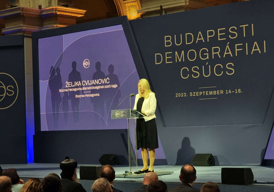 Željka Cvijanović na Demografskom samitu u Mađarskoj