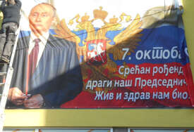 "Predsjedniče, živ nam i zdrav bio" Putinu čestitali rođendan na bilbordu