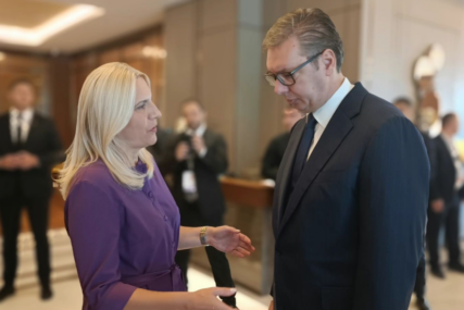 Cvijanovićeva razgovarala sa Vučićem "Bratski susret sa zvaničnicima Srbije" (FOTO)