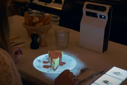 3D prikaz jela u restoranu