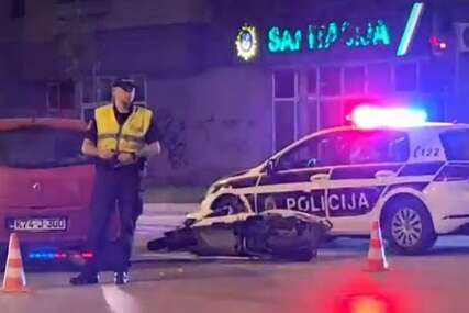 Sudar motocikla i auta u Sarajevu: U nesreći jedna osoba povrijeđena (VIDEO)