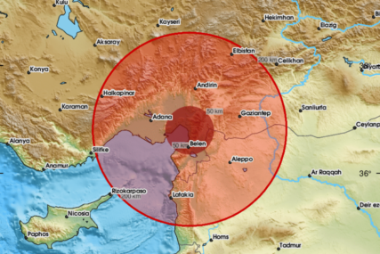 Jak zemljotres u Turskoj: Potres pogodio provinciju Kahramanmaraš (FOTO)