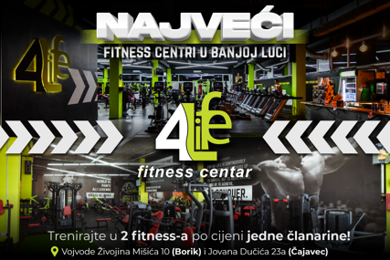 Dođite brzo do željenog rezultata: Fitness centar „4life“ najveći takve vrste u Banjaluci