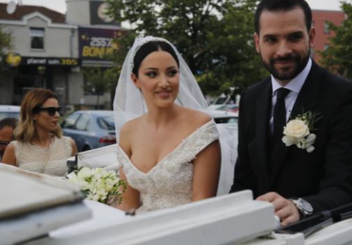 Aleksandra Prijović i Filp Živojinović na vjenčanju
