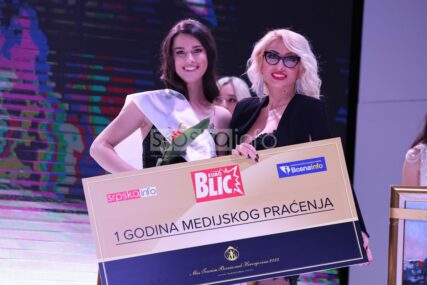 (FOTO) Jelena Milovanović Miss “EuroBlica”: Djevojci iz Šamca, jednoj od 7 najljepših, nagradu uručila Sanja Jović