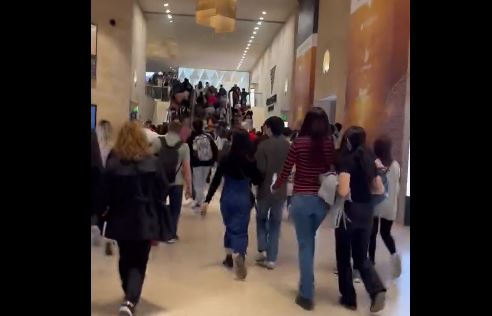 Evakuacija posjetilaca iz muzeja Luvr u Parizu