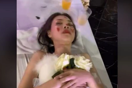 (VIDEO) Obeznanila se od alkohola: Mlada se toliko napila na svojoj svadbi da su je prijatelji proglasili mrtvom