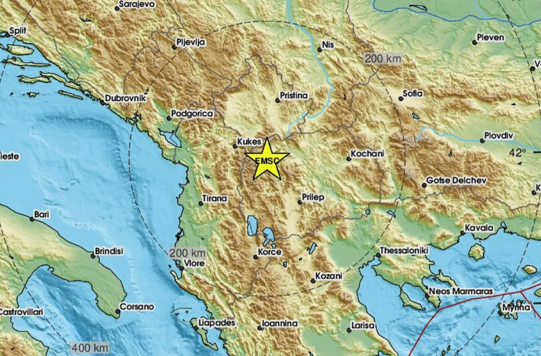 Zemljotres, Makedonija