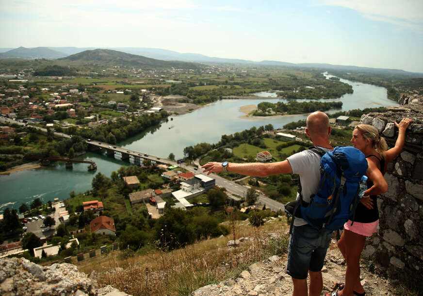 pogled sa tvrdjave rozafa u skadru , albanija 