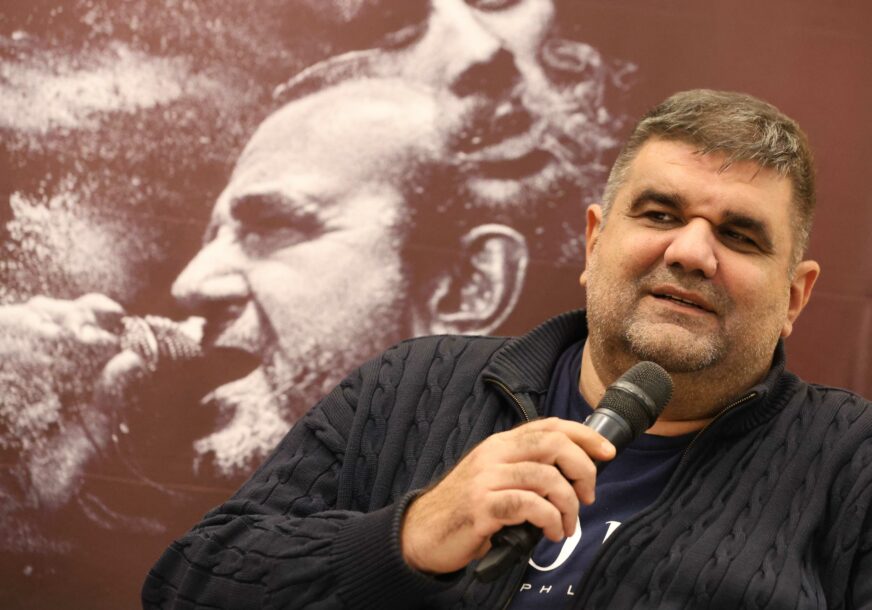  Najava filma Pokidan i koncerta u dvorani Borik , Saša Mirković 