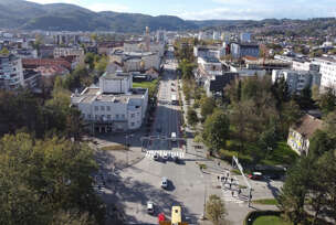 Banjaluka panorama jednosmjerni saobraćaj iz vazduha