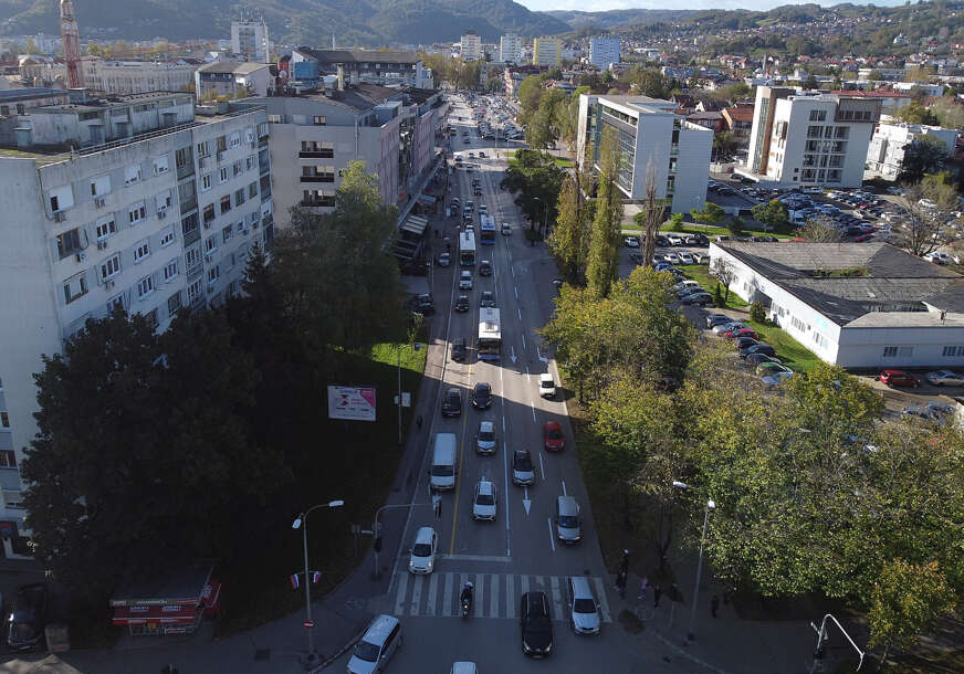 Banjaluka panorama jednosmjerni saobraćaj iz vazduha