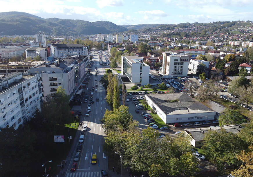 Banjaluka panorama jednosmjerni saobraćaj iz vazduha