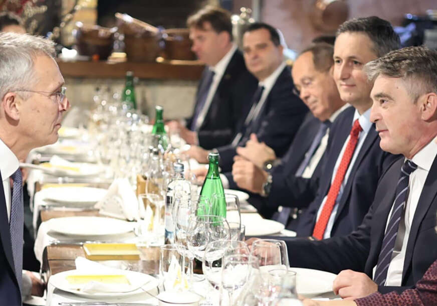 Jens Stoltenberg na večeri s članovima Predsjedništva BiH