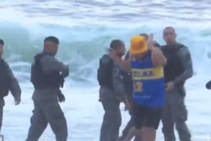 (VIDEO) OPŠTI HAOS U BRAZILU Navijači Boke napadnuti na plaži, policija nije htjela da im pomogne